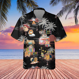 Pomeranian Night Beach Hawaiian Shirt