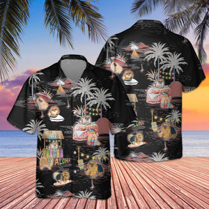 Pomeranian Night Beach Hawaiian Shirt