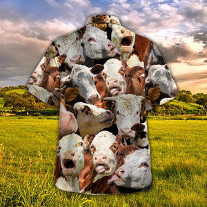 Hereford Herd Hawaiian Shirt