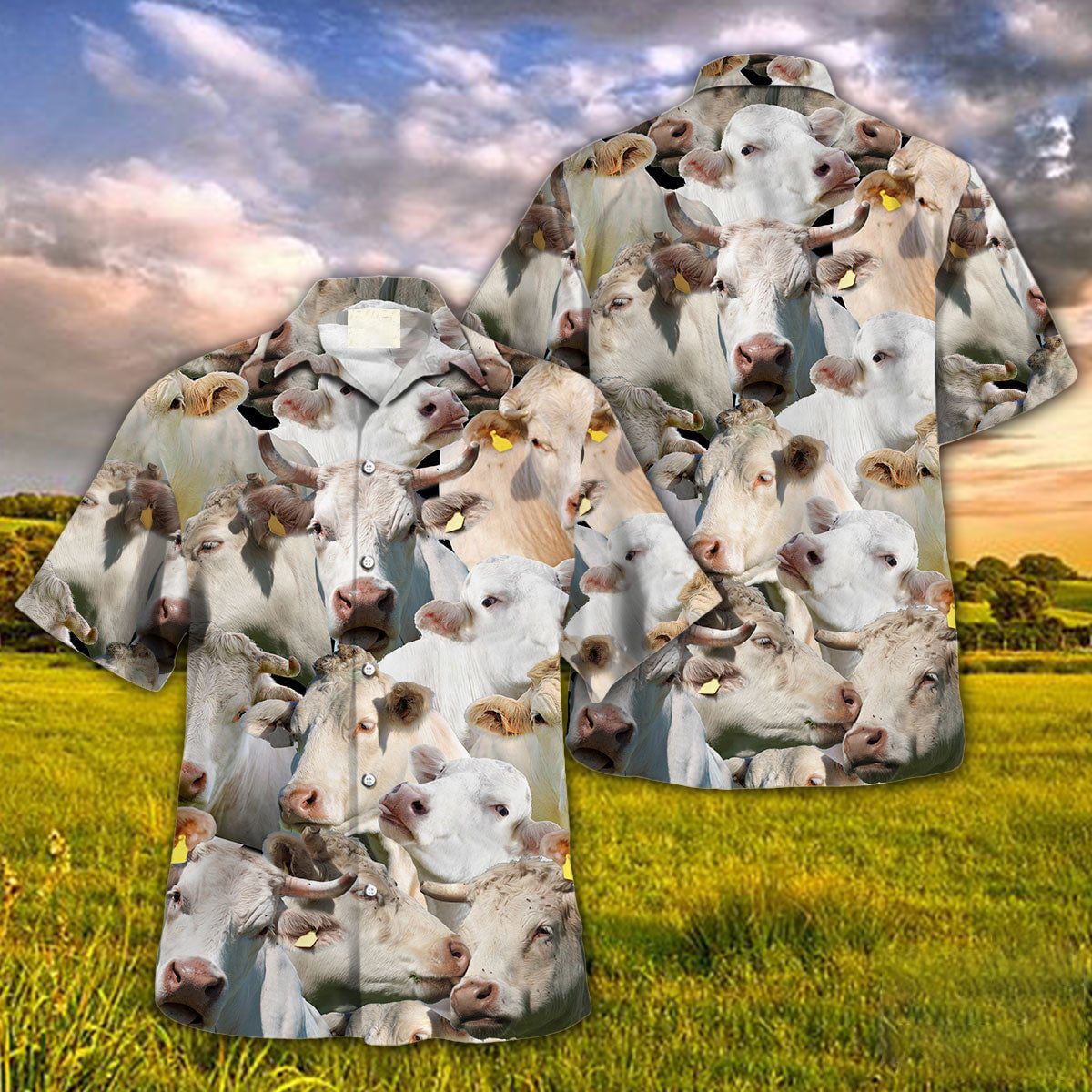 Charolais Herd Hawaiian Shirt