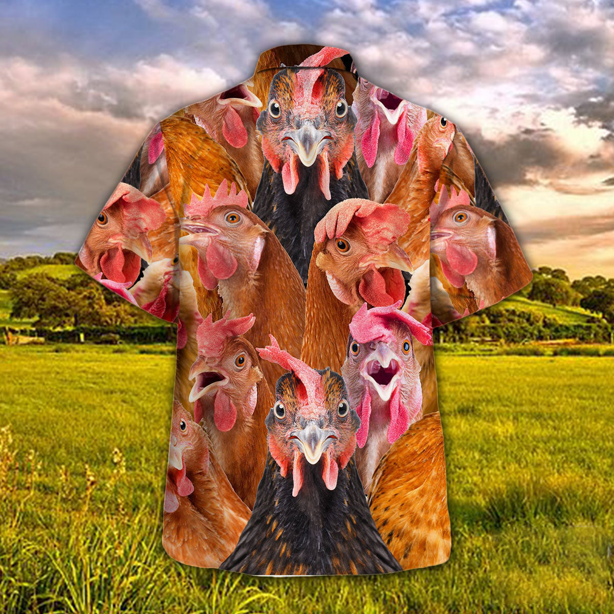 Chicken Herd Hawaiian Shirt