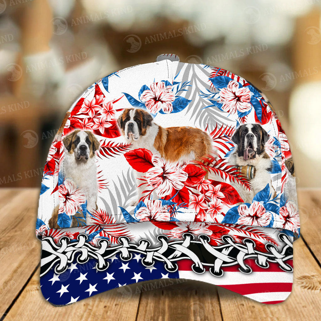 St Bernard - American Flag Cap