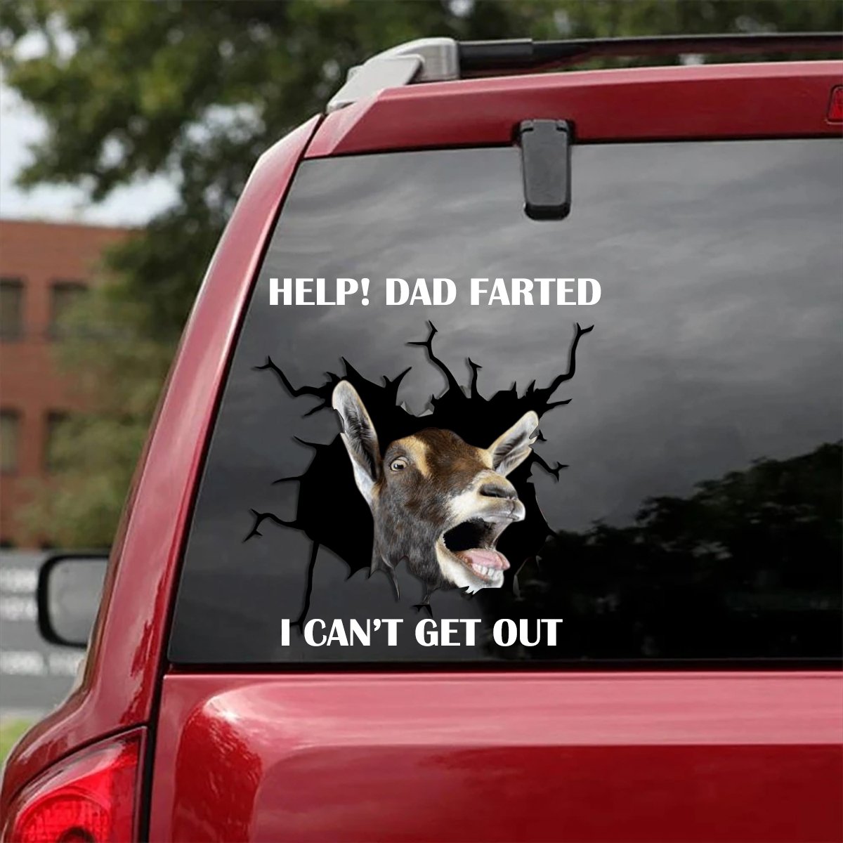 SCREAMING GOAT CAR STICKER