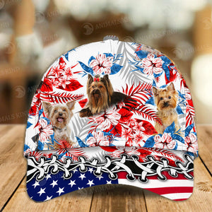 Yorkshire Terrier - American Flag Cap