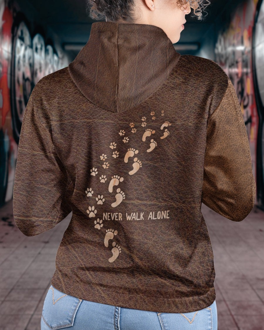 English Bulldog -Never Walk Alone Hoodie