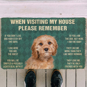 Bugybox 3D Please Remember Cavoodle House Rules Doormat