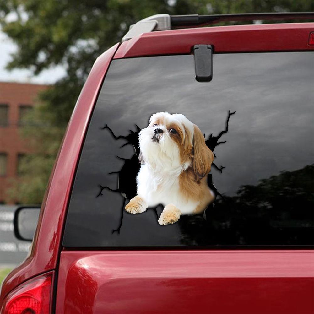 FUNNY SHIH TZU STICKER 4
