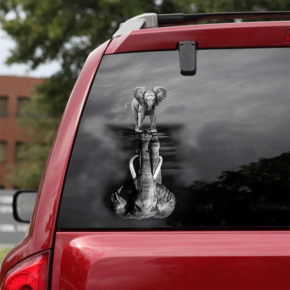 Elephant Crack Car Sticker, Toilet Sticker, Fridge Sticker 2