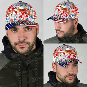 Akita - American Flag Cap