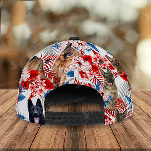 German Shepherd - American Flag Cap