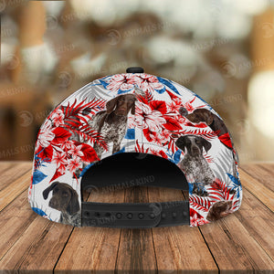 German Shorthaired Pointer - American Flag Cap