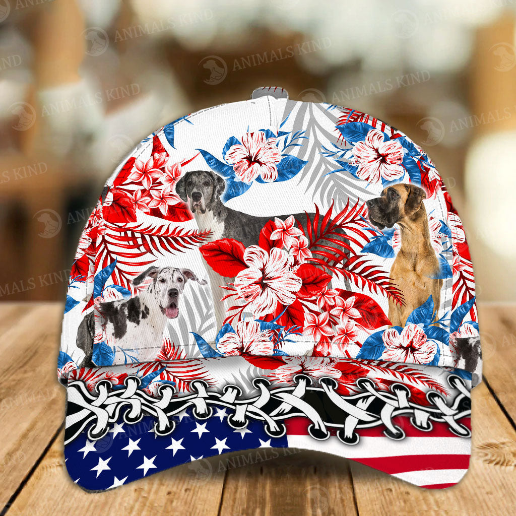 Great Dane - American Flag Cap