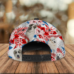 Great Pyrenees - American Flag Cap