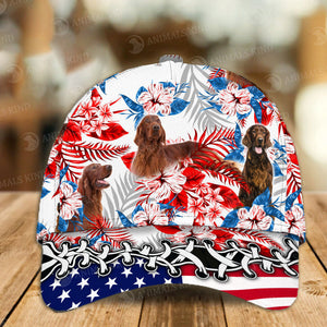 Irish Setter - American Flag Cap