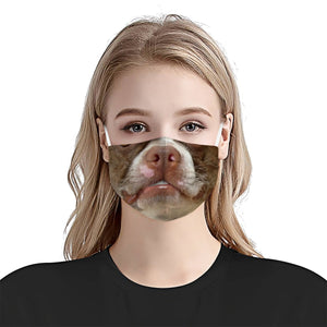 Premium 3D Dog Smile Version 05 EZ09 1404 Face Mask