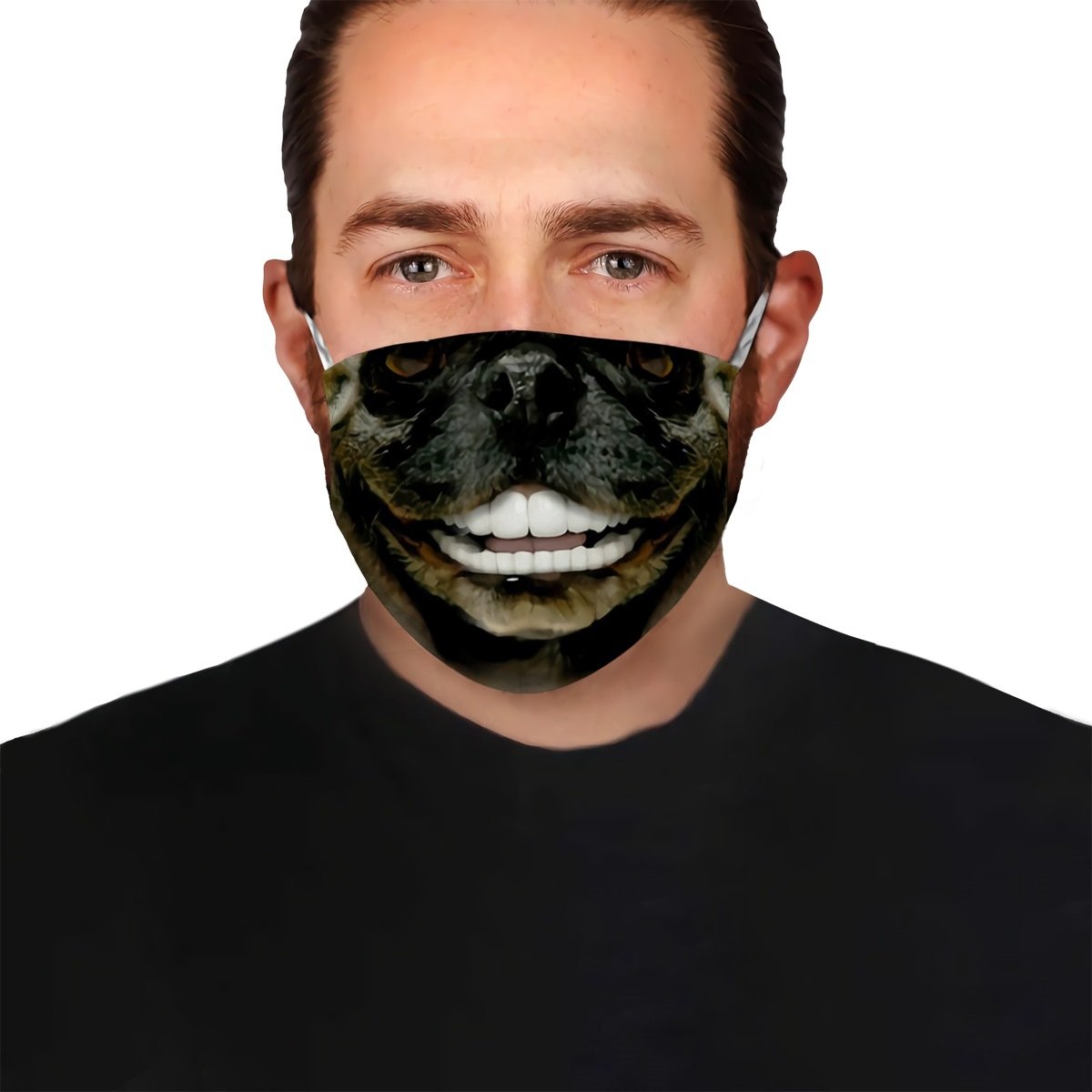 Premium 3D Dog Smile Version 04 EZ09 1404 Face Mask