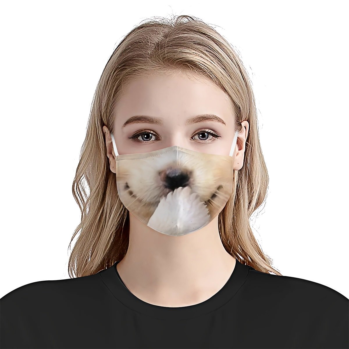 Premium 3D Sarcasm Dog Smile Version 02 EZ09 1404 Face Mask