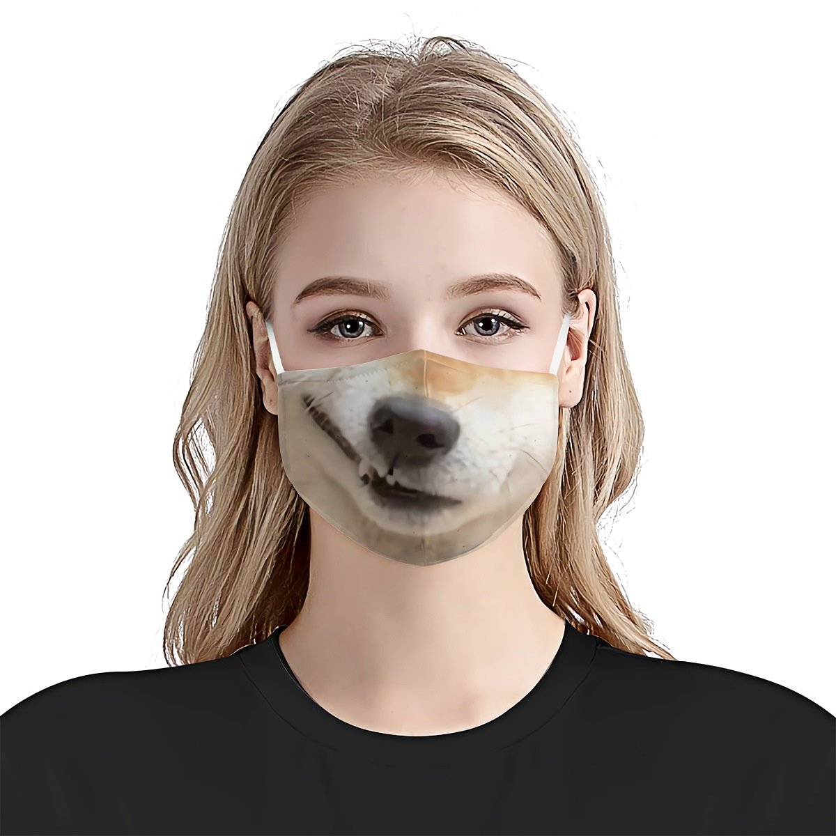 Premium 3D Sarcasm Dog Smile Version 03 EZ09 1404 Face Mask