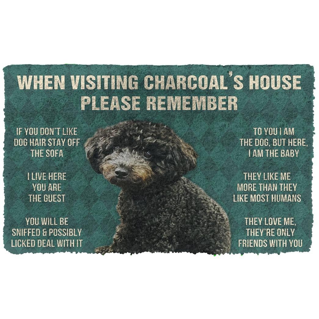 Bugybox 3D Please Remember Charcoals House Rules Doormat