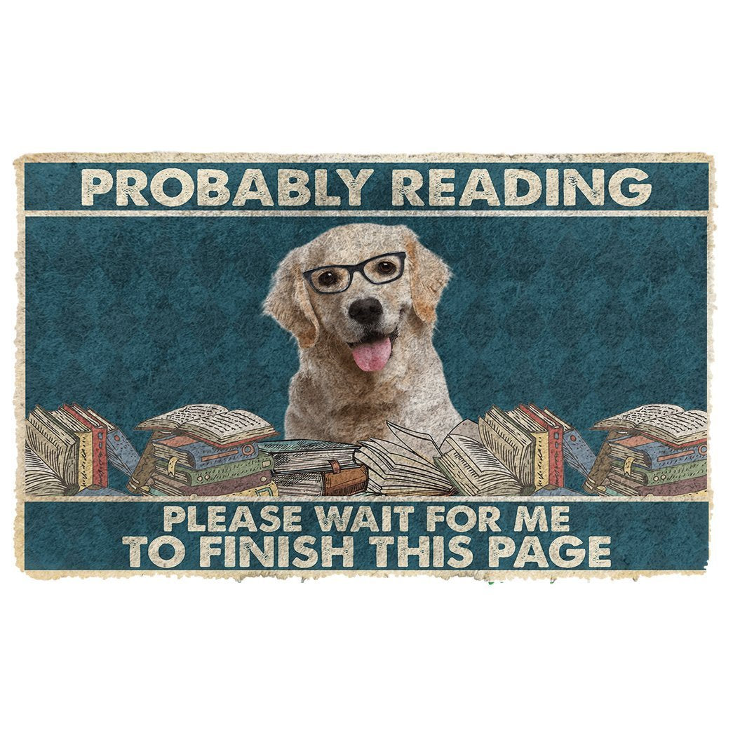 Bugybox 3D Labrador Retriever Probably Reading Please Wait Doormat