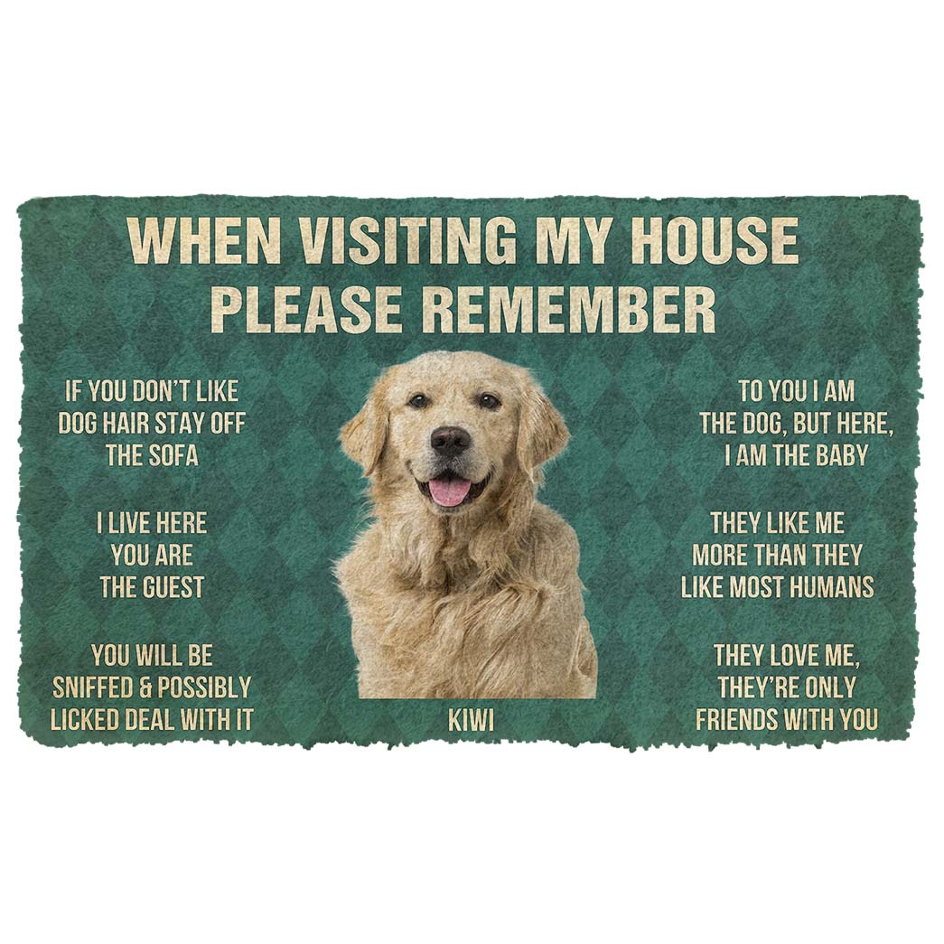 Bugybox 3D Please Remember Kiwi House Rules Doormat