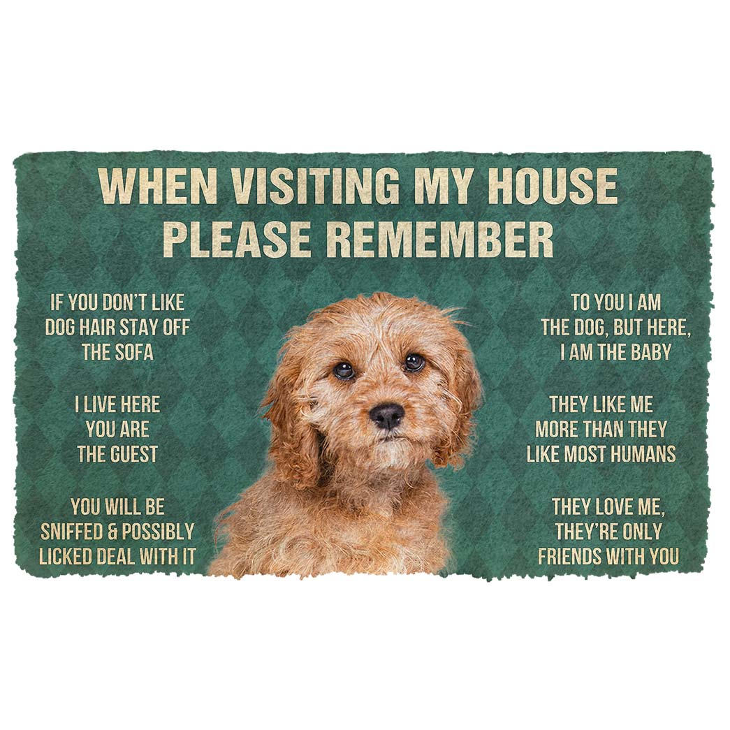 Bugybox 3D Please Remember Cavoodle House Rules Doormat