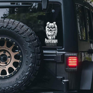 Pomeranian2 on Board-Car Window Sticker-Dog Sign Decal