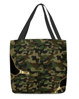 pug Camo Cloth Tote Bag