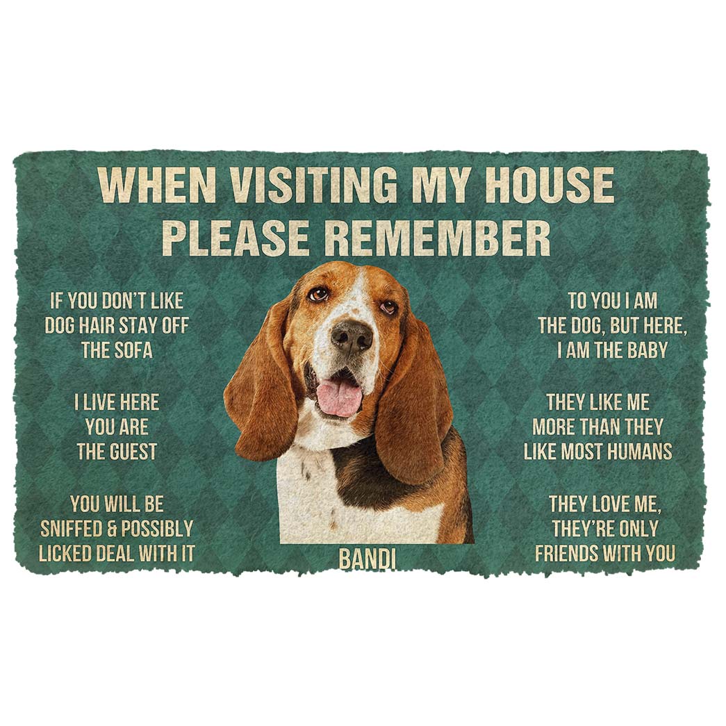 Bugybox 3D Please Remember Bandi House Rules Doormat