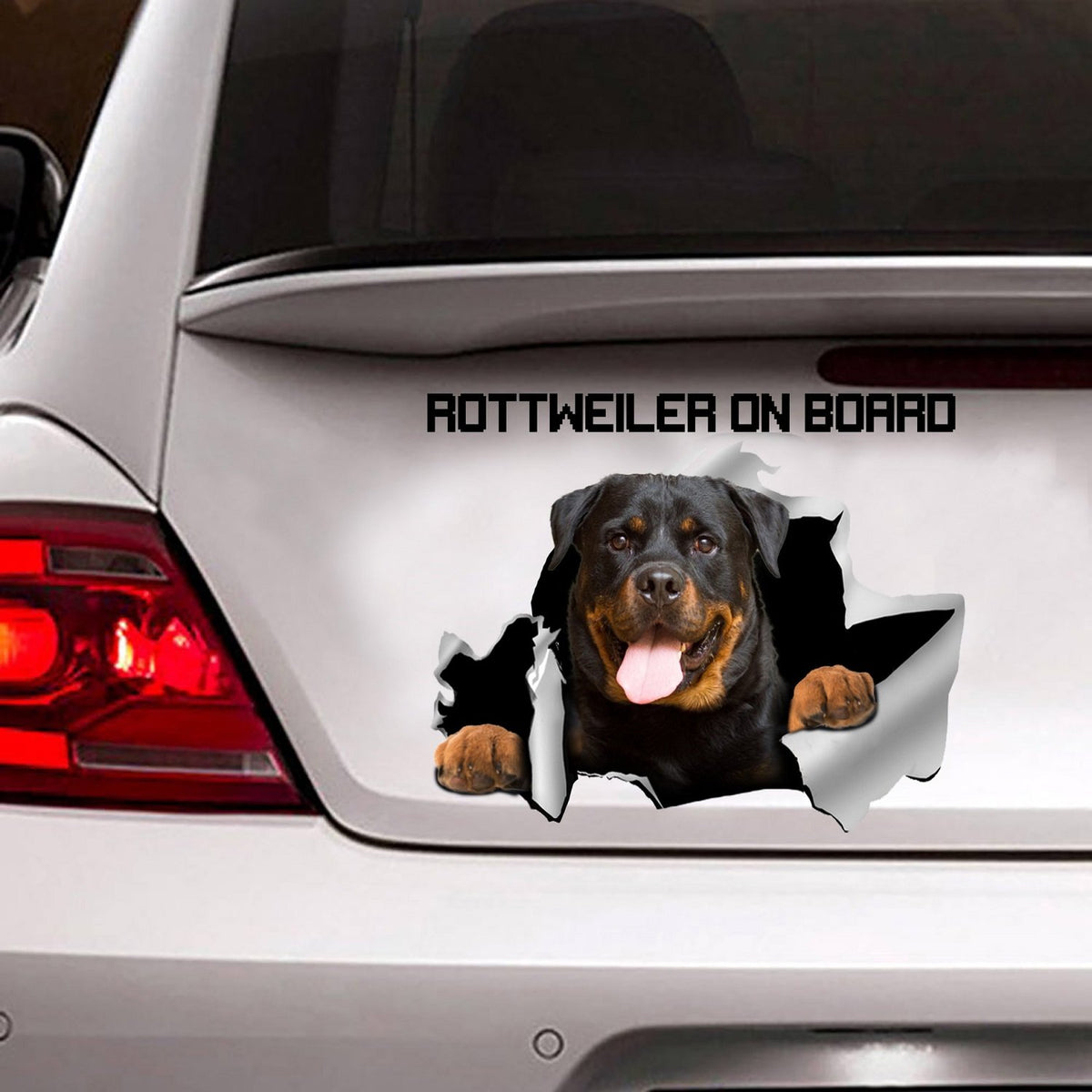 Rottweiler On Board Sticker