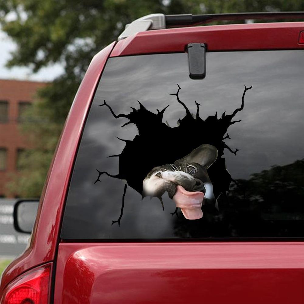 BOSTON TERRIER CRACK STICKER 18