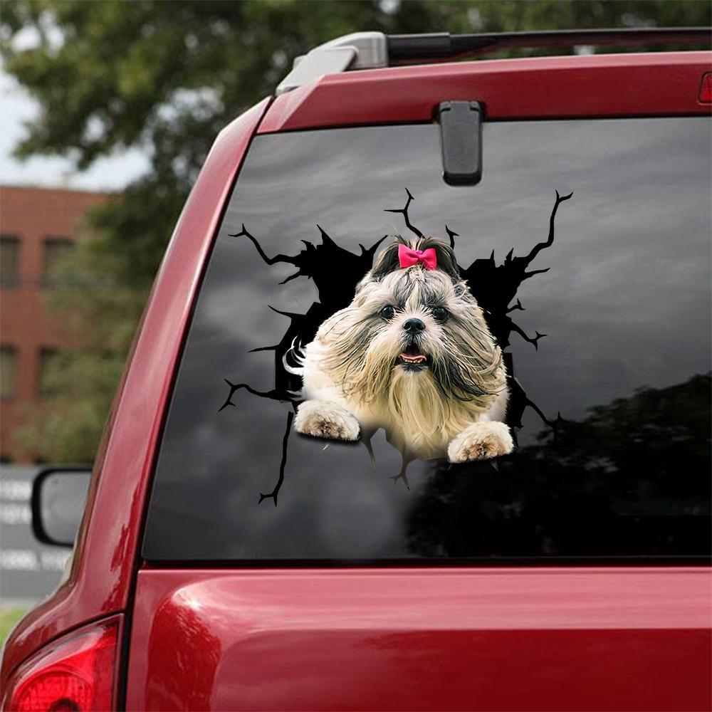 SHIH TZU CRACK STICKER 14