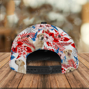 Labrador Retriever 2 - American Flag Cap