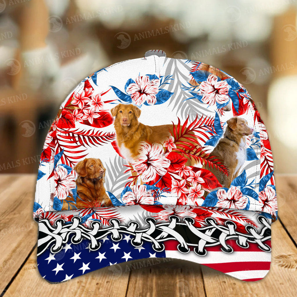 Nova Scotia Duck Tolling Retriever - American Flag Cap