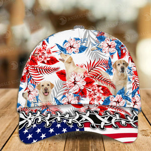 Labrador Retriever 2 - American Flag Cap