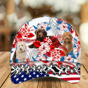 Labradoodle - American Flag Cap