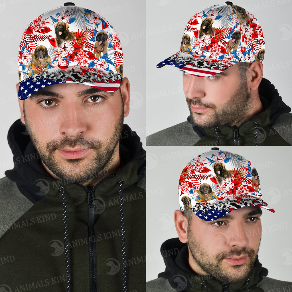 Leonberger - American Flag Cap