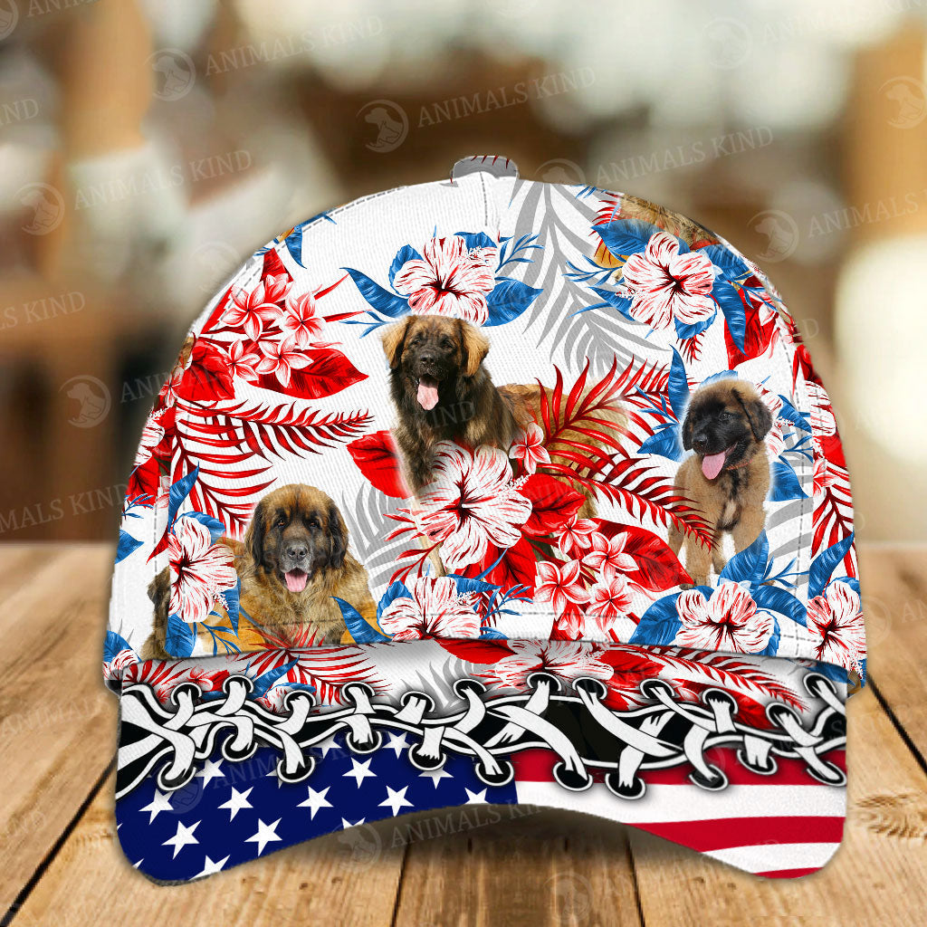 Leonberger - American Flag Cap