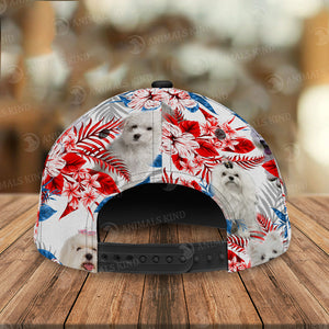 Maltese - American Flag Cap