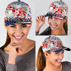 Maltese - American Flag Cap