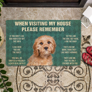 Bugybox 3D Please Remember Cavoodle House Rules Doormat