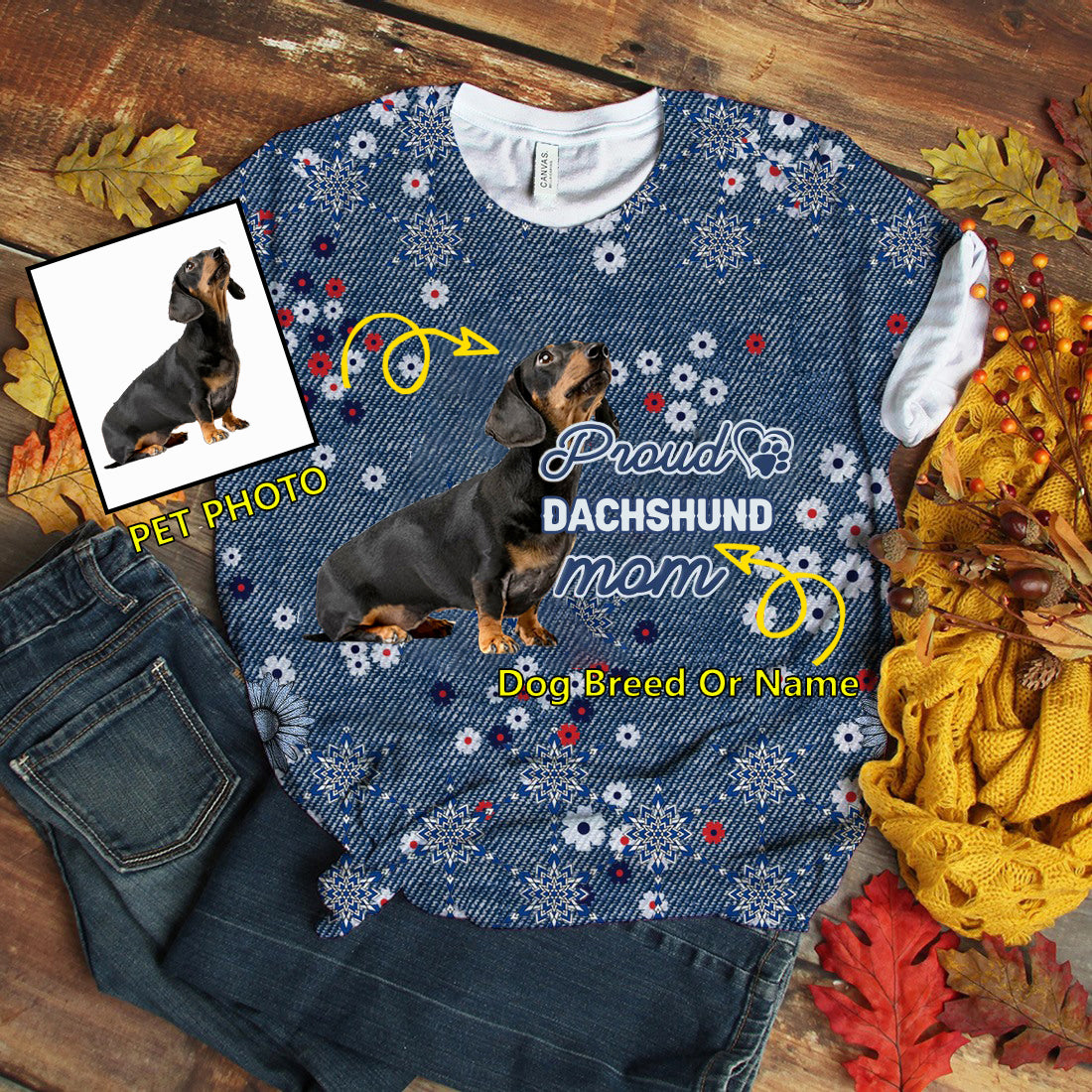 Custom Dog Pround Mom T-shirt