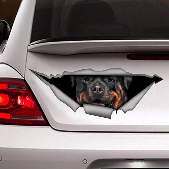 Rottweiler Torn Sticker