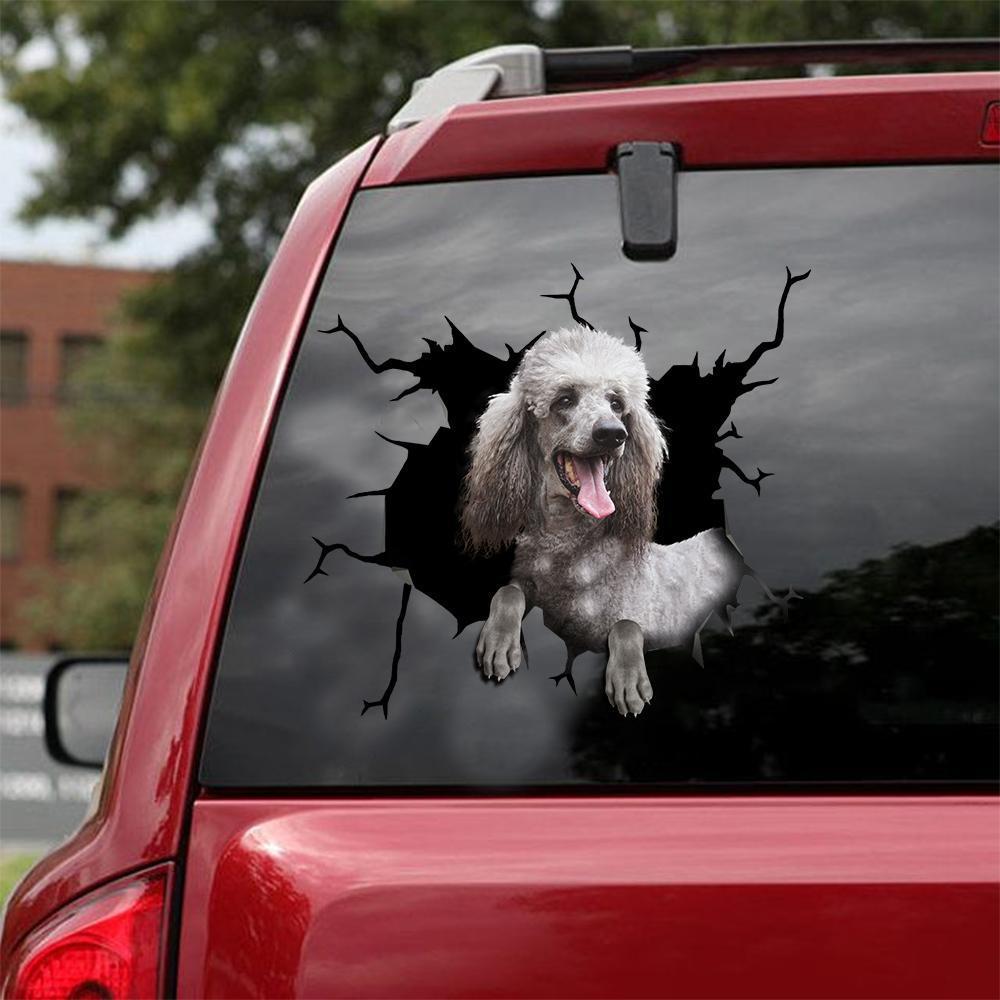Funny Poodle 2 Car Sticker