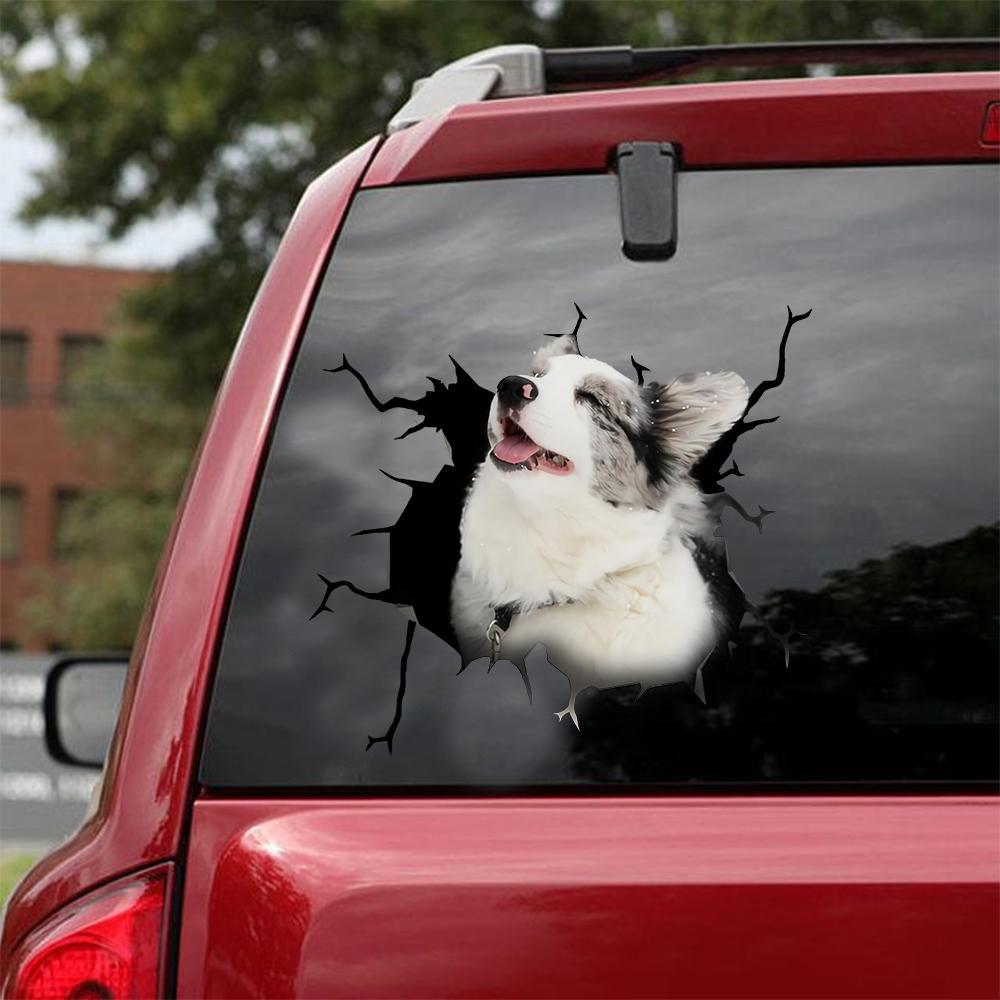 Welsh Corgi Crack Car Sticker, Toilet Sticker, Fridge Sticker 8