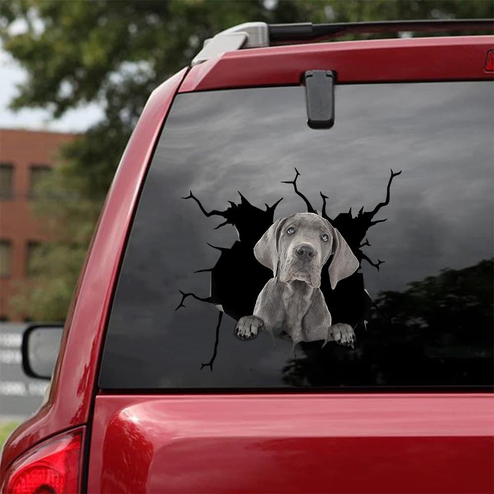 Great Dane Crack Sticker Dogs Lover 7