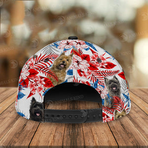 Cairn Terrier - American Flag Cap