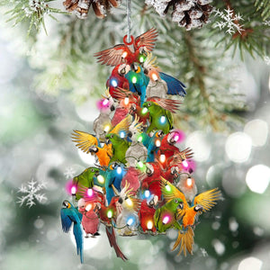 Parrot lovely tree gift for parrot lover gift for bird lover ornament