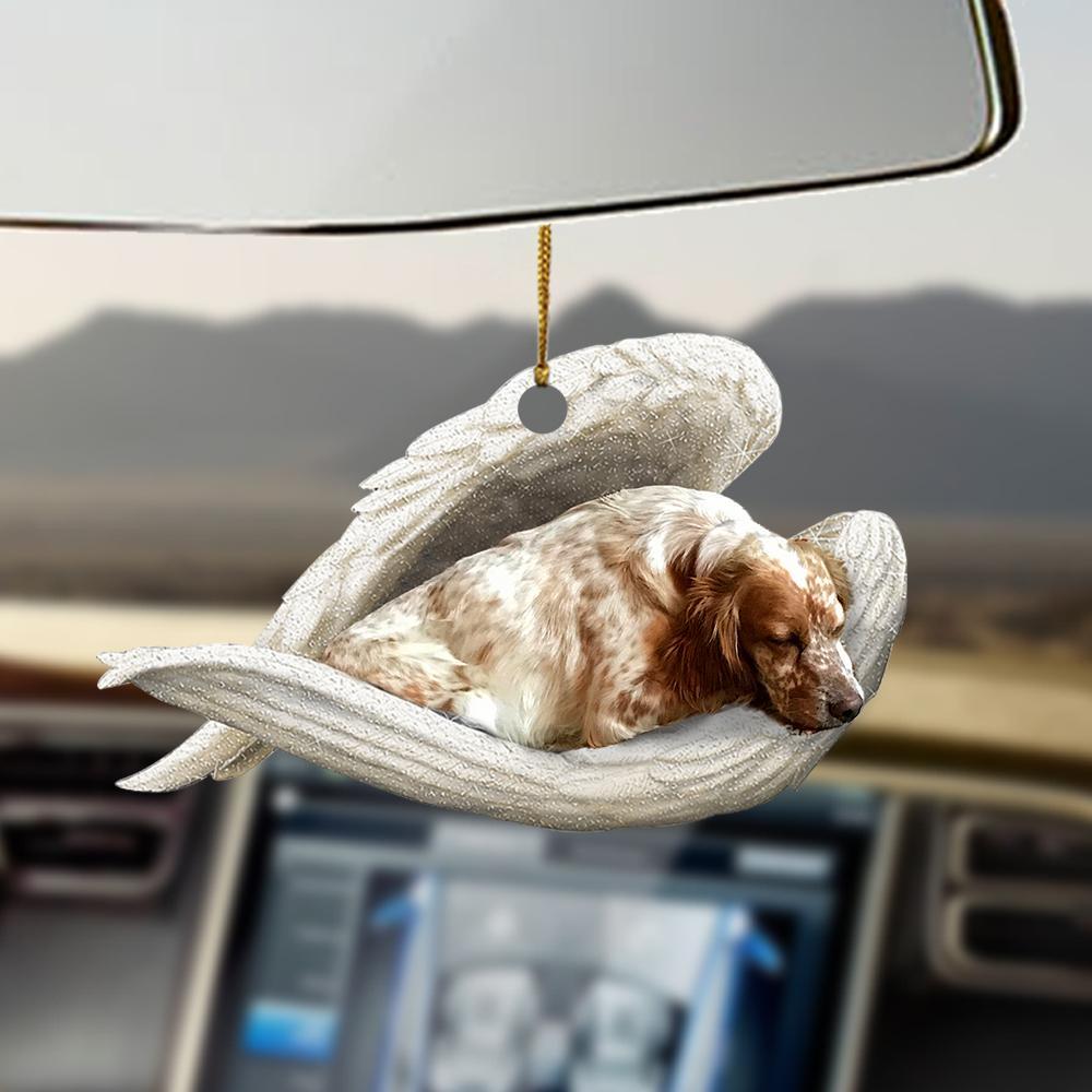 English setter sleeping angel english setter lovers ornament