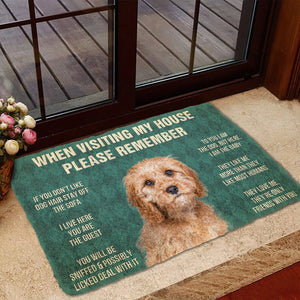 Bugybox 3D Please Remember Cavoodle House Rules Doormat